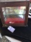 Glass countertop display case w/ 2 glass shelves & door with clasp