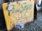 Metal double-sided Pine State Milk sign, approx. 36