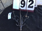 Barber Shop Hat Rack, Cast Iron