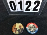 Political Buttons: Ford - Dole '76 3 1/2