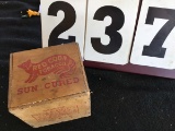Wood box, Red Coon Sun-cured plug tobacco by Taylor Brothers Winston Salem, NC
