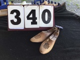 Ladies wood shoe forms, marked size 10