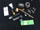 Miscellaneous group of items; including an antique noise maker marked Made in Use