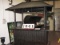 Used Black Metal Tiki Bar with Full Size Counter L-DNT202SAL