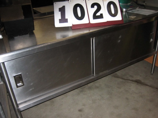 Used 72" SS Cabinet; 30" deep x 36" tall x 72" wide/long