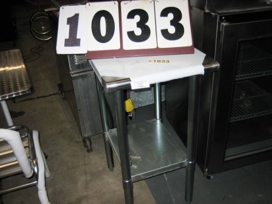 New 24"x18" SS Work Table; SLWT42418F