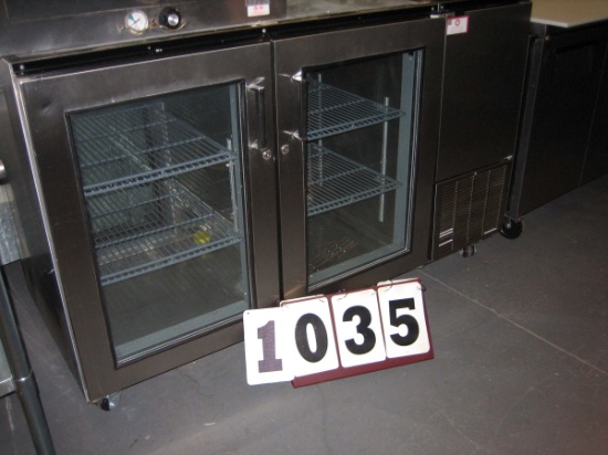 Used Perlick Glass Cooler on Casters; Model #P5063SC; 64" wide x 28" deep x 40" tall