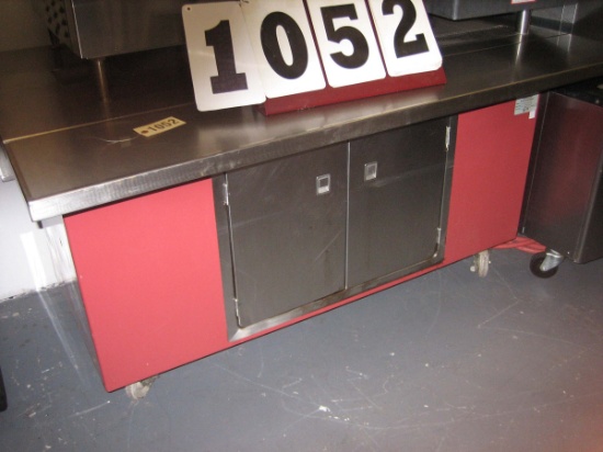 Colorpoint Portable Work Counter 60-BT 120V; Has 2 Door Cabinet; On Casters
