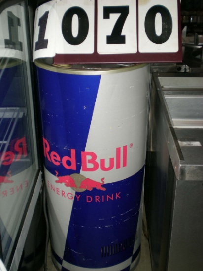 Used Red Bull Ice Barrel Electric Cooler on Casters; 42" tall; 18" Diameter