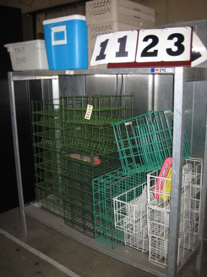 Used 60" Load King Aluminum 2 Tier Rack; 60" wide x 60" tall x 20.5" deep