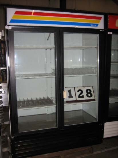 Used True 2 Door Merchandise Cooler GDM-49; 53" wide x 29" deep x 76" tall
