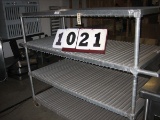 Used Aluminum Heavy Duty Tray Cart on Casters with 3 Shelves