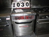Like New Southbend 4 Burner Space Saver Natural Gas Range with Oven #424; 24