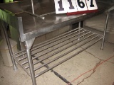 Used Heavy Duty SS Baker Rack with Under Shelf; 27