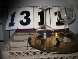 1 Case of 16 Burgundy Wine Glasses