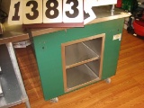 Colorpoint Cart with 2 Shelves and SS Top on Casters; 36x30x36; Green in color