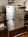 Used Lincoln Impinger Single Belt Conveyor Oven on Casters; Model is Lincoln 1116-000-A Natural Gas