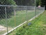 Chain Link Fence, 32 ft wide x 6 ft tall x 100 ft long, Has 2 Gates