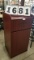 New Wooden Trash Receptacle, Mahogany; 46