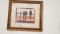 Group of 3 Framed Art Pieces 29.5x26 , a Modern Art Print 35x26.5