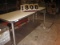 Used FMI Butcher Table on Casters, SS, 72x24, with New Poly Top; 38.5