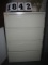 4 Drawer Lateral Hon File Cabinet, Beige, 36