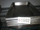 12 Used Full Size SS Perforated Pans, 2