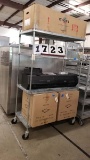 Used Metro Rack 48x24x78 with 4 Shelves on Casters