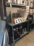 Metro Rack on Casters with 3 Shelves, Used, 78