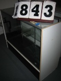 Used Glass Display Cabinet, 2 Sliding Doors in Back, 3 Glass Shelves