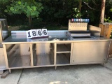 Used SS Work Table 108x30 with Beverage Dispenser and Sink