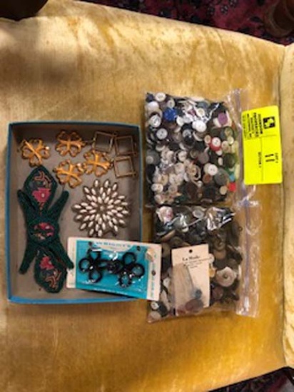 2 Bags of Vintage Buttons