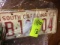 Group of Collectible Car License Plates/Tags; 7 Tags Total