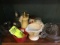 Miscellaneous Group of Kitchen Items; includes Juicer, Divided Bowl, Creamer, Pepper Grinder, etc