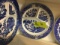 Group of Three Blue Willow Divided Plates, 10