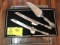 Three Piece Sterling Group; includes Two Sterling Bread Knives