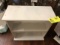 White Wooden Table Top Shelf Unit, has two shelves, 19