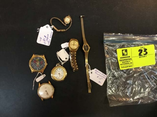 Bag of Fashion Jewelry, Watches and Watch Faces