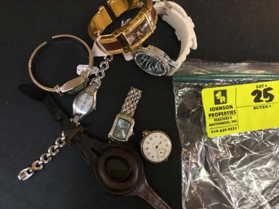 Bag of Fashion Jewelry, Watches