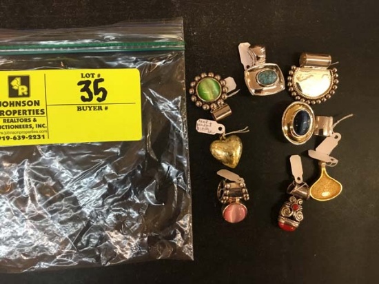 Bag of Fashion Jewelry, Necklace Slides/Pendants