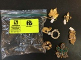 Bag of Fashion Jewelry, Pins and Brooches