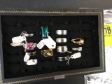 Bag of Fashion Jewelry, Rings, some sterling silver