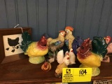 Group of Chickens and Roosters