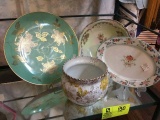 Group of Items; includes Porcelain Pot/Planter by Bridgewood