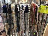 Group of Costume Jewelry; includes Beads, Necklaces, and Chains