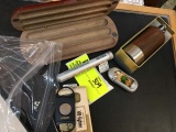 Group of Assorted Cigar Items; including Lighters, Humidor