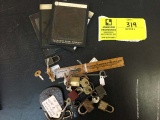 Large Group of Small Locks and Keys and Four Excelsior Slides