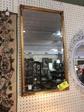 Ornate Gold Framed Beveled Mirror, 37