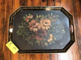 Hand Painted Tole Tray, 22