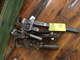 Group of Hand Tools (Pipe Wrenches, various sizes; Fence Tool)